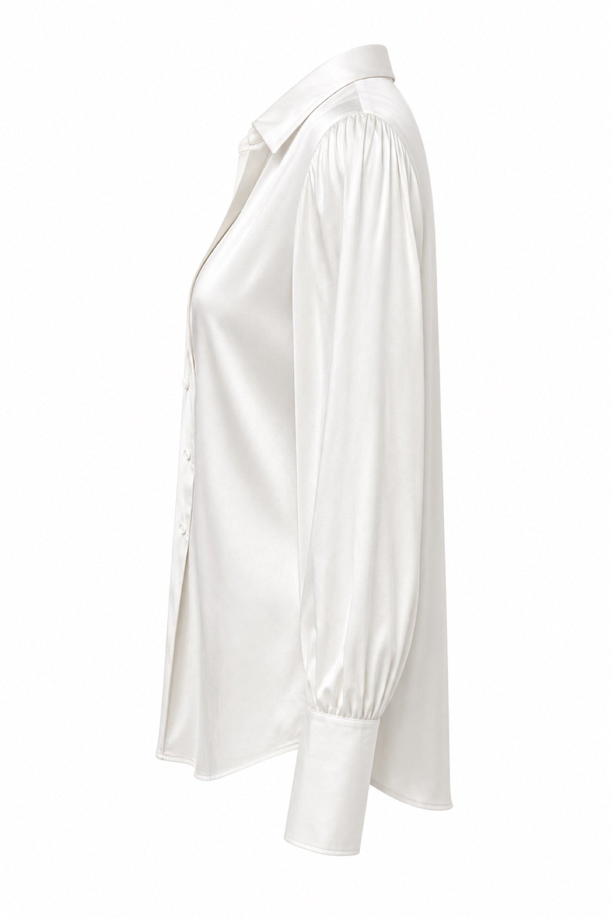 Stella Fiora blouse abstracte print - Zijaanzicht ghost mannequin