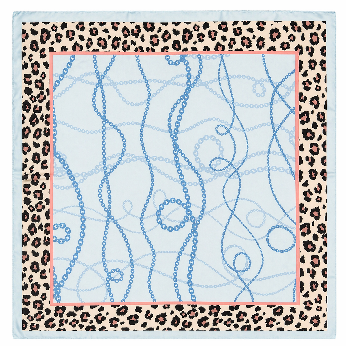 HS Sjaal - 70x70 NIEUW - In 4 Kleuren - Zijde Satijnen Look - Blauw