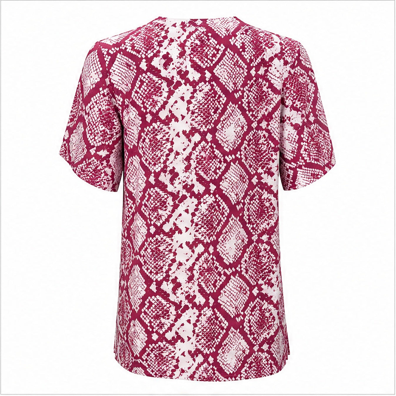 Angelle Milan Shirt - Roze Slangenprint - achteraanzicht