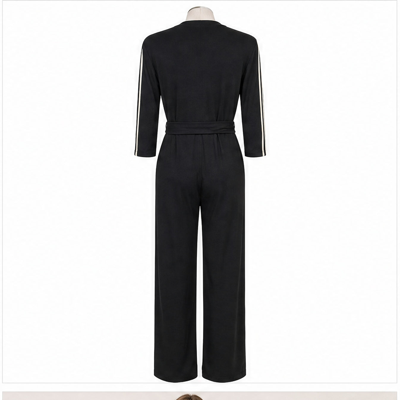 Angelle Milan Jumpsuit - Zwart - achteraanzicht