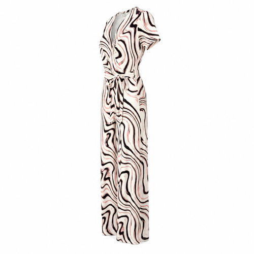 By Swan jumpsuit blush abstract wrap - Zijaanzicht ghost mannequin