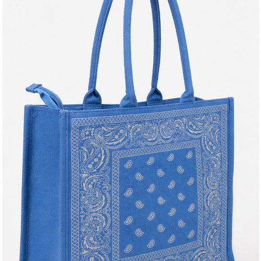 HS tas Blauw - zijaanzicht