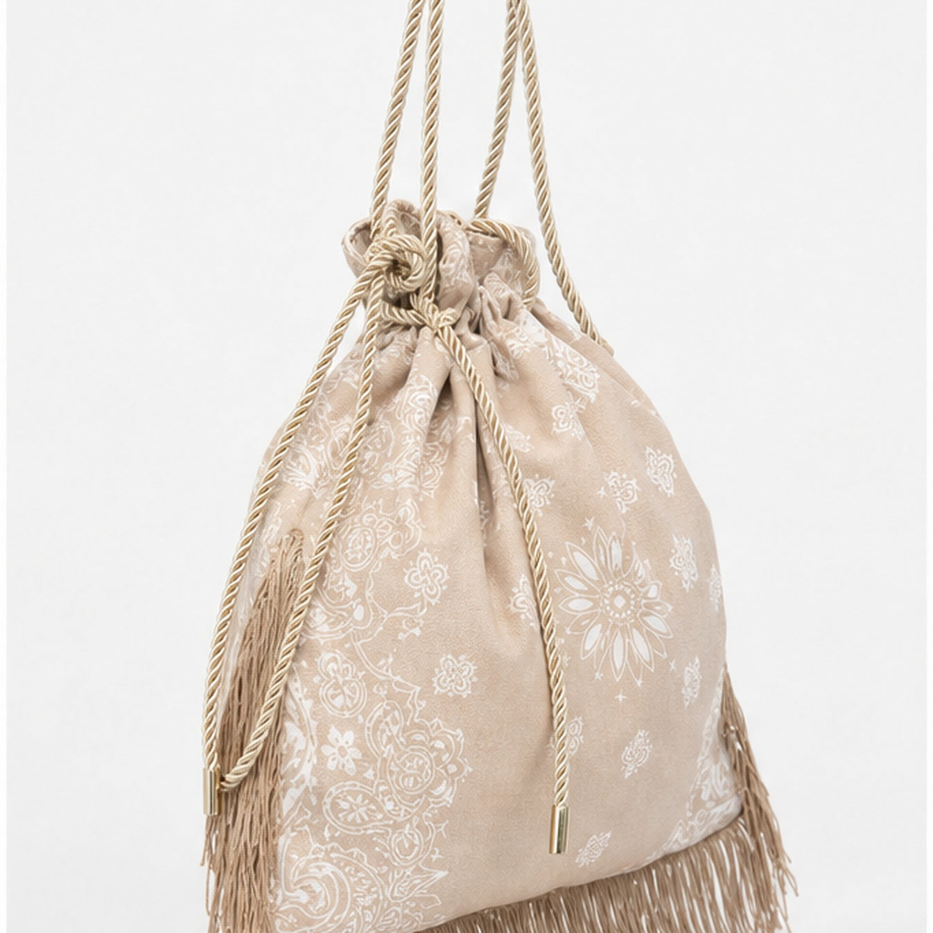 HS tas Beige - zijaanzicht