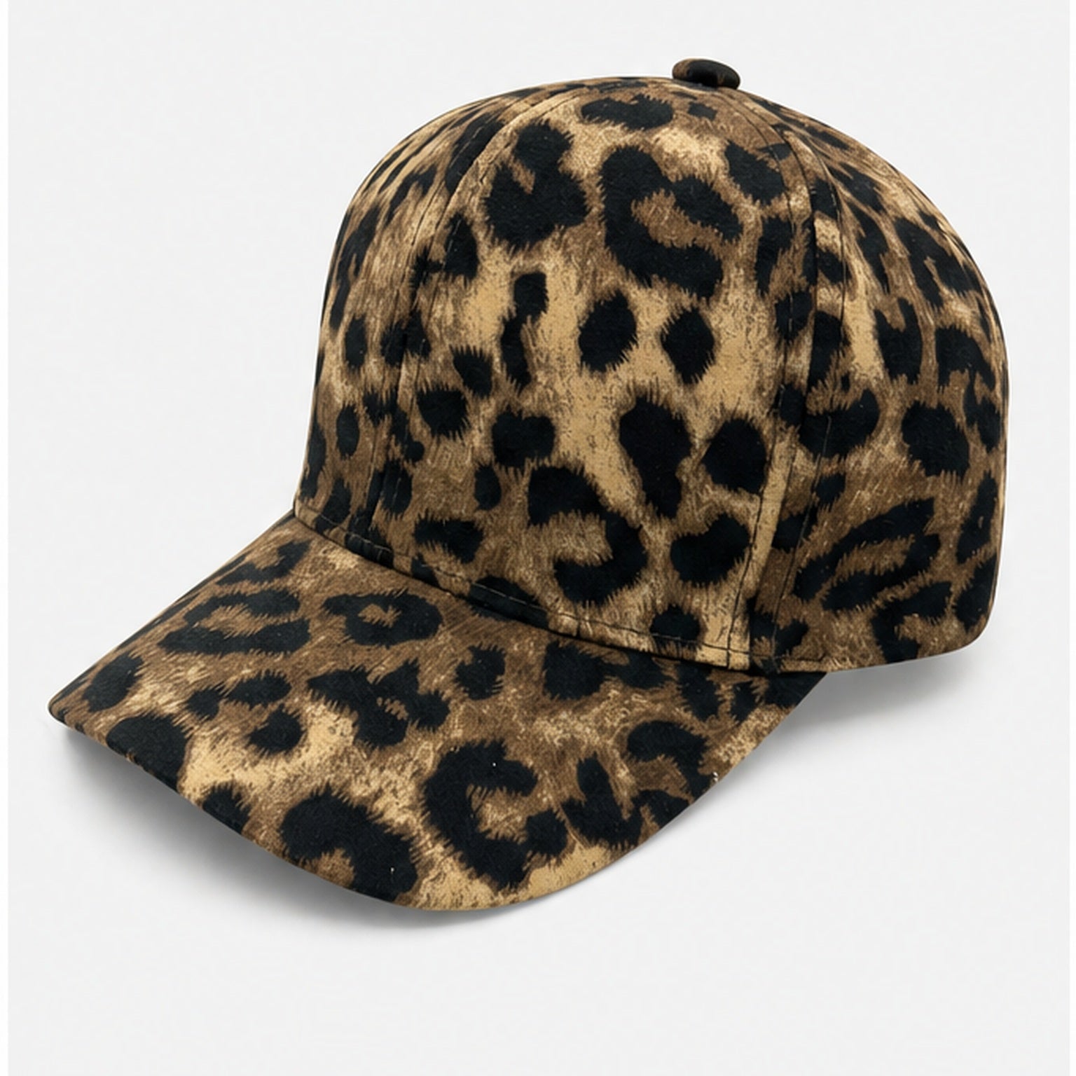 HS petje Bruin Leopard Print - zijaanzicht