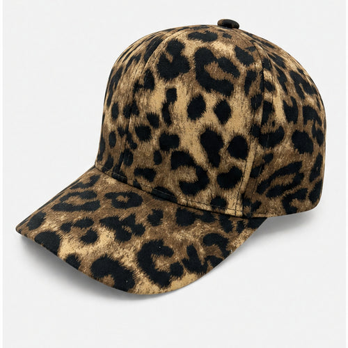 HS petje Bruin Leopard Print - zijaanzicht