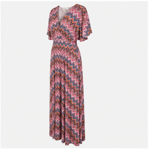 Jimi Fei Paris Roze Zigzag Tie-Dye - zijaanzicht