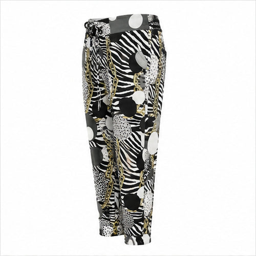 Angelle Milan Black White Animal Chain - zijaanzicht