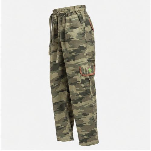 HS Broek One Size - Camo Cargo Recht Model - zijaanzicht