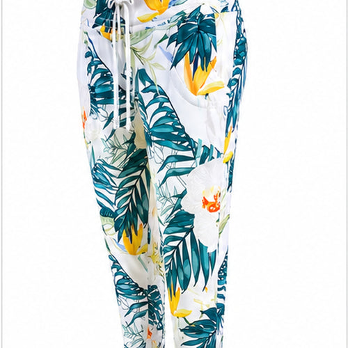 Angelle Milan White Green Tropical - zijaanzicht