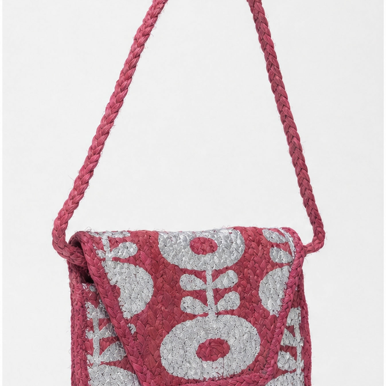 HS crossbody tas Roze Kralen - zijaanzicht