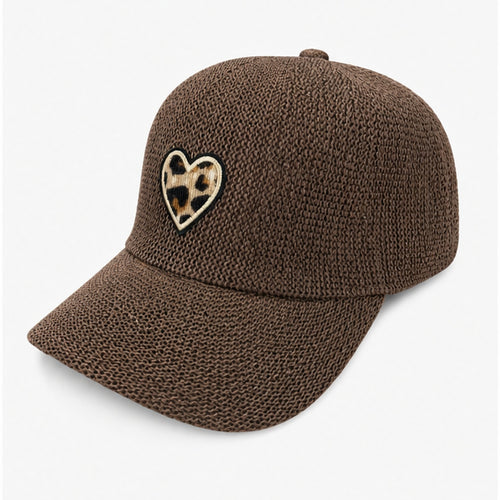 HS pet Bruin Hart Patch - zijaanzicht