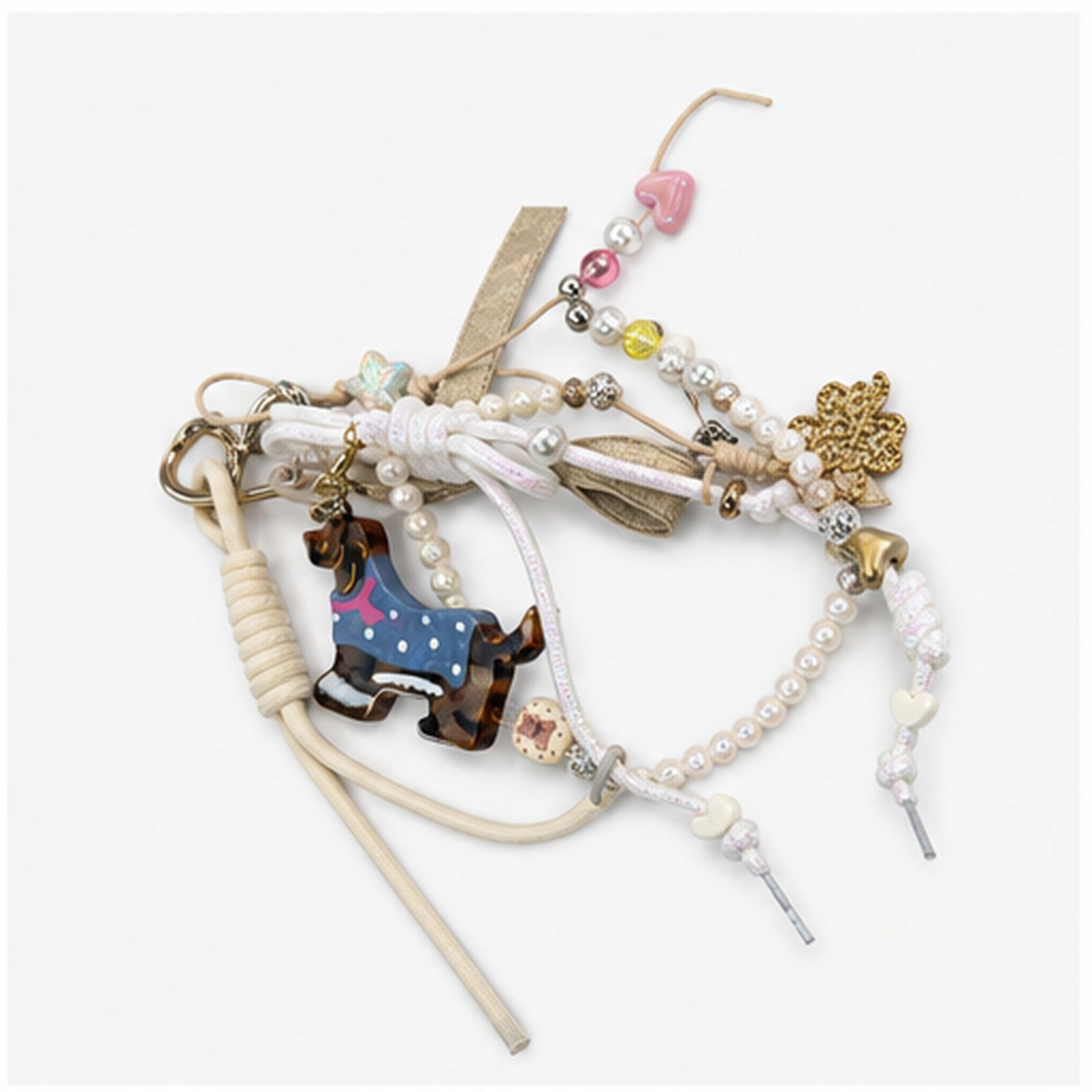 HS Fashion Tassenhanger - Beige design 31 - Beige design 31 - side