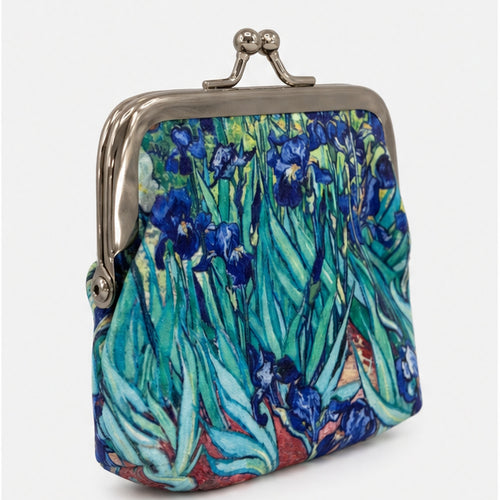 HS portemonnee Van Gogh Irises - zijaanzicht