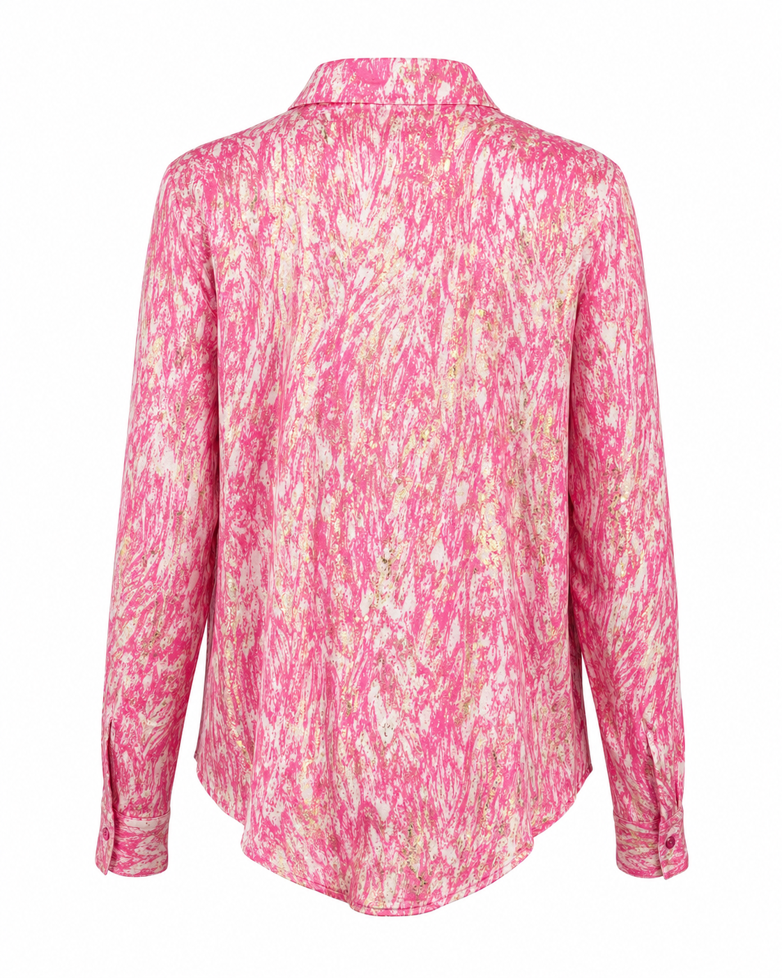 Vegas blouse abstracte print - Achteraanzicht ghost mannequin