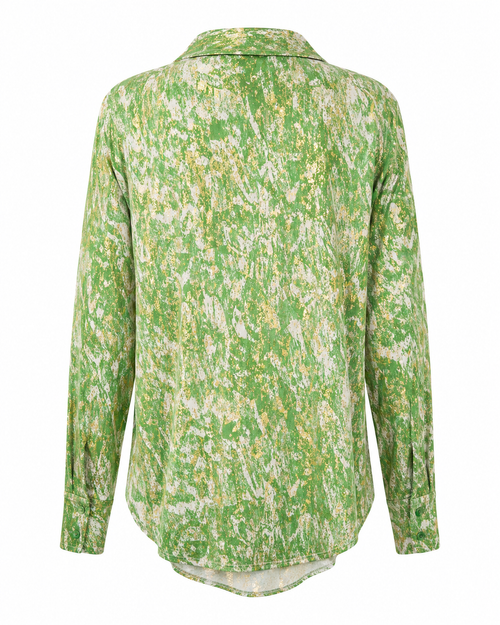 Vegas blouse abstracte print - Achteraanzicht ghost mannequin