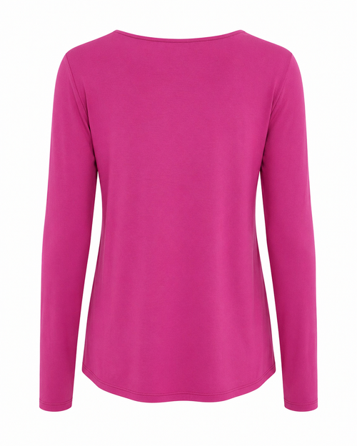 Joy blouse abstracte print - Achteraanzicht ghost mannequin