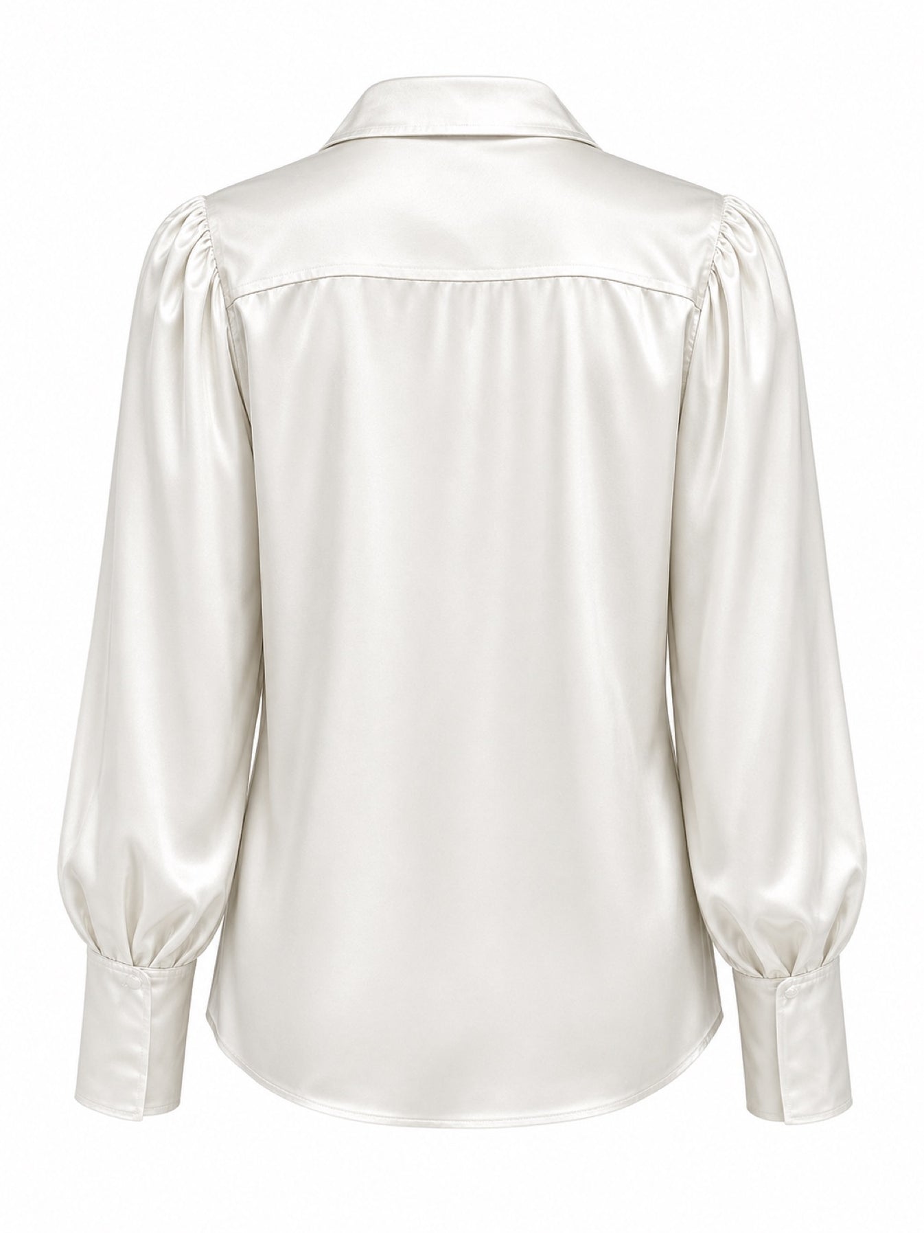 Stella Fiora blouse abstracte print - Achteraanzicht ghost mannequin