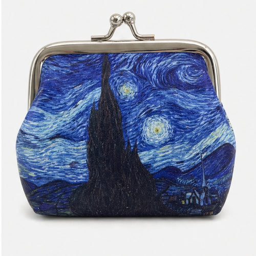 HS portemonnee Van Gogh Starry Night - achteraanzicht