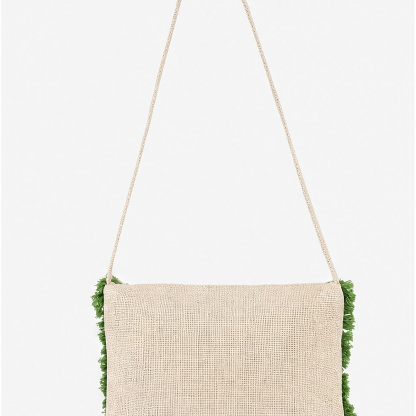 HS crossbody tas Groen Borduursel - achteraanzicht
