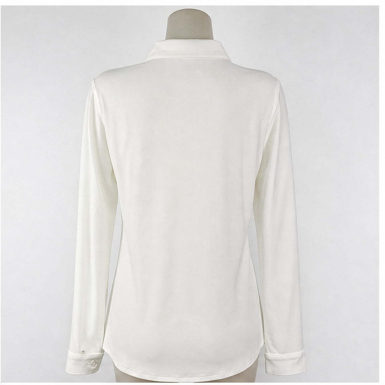 Angelle Milan Blouse - Ecru Effen - achteraanzicht