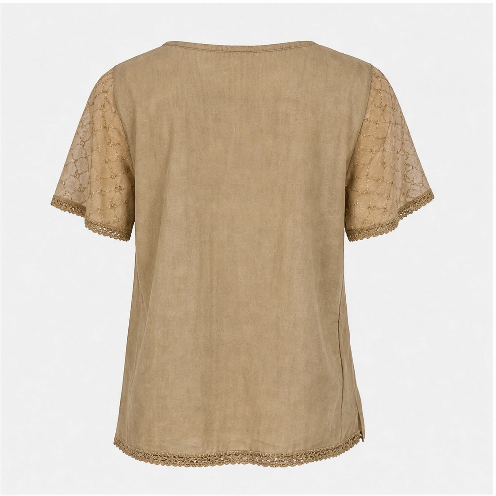 HS Shirt - Meerdere Kleuren - Beige Borduursel - achteraanzicht