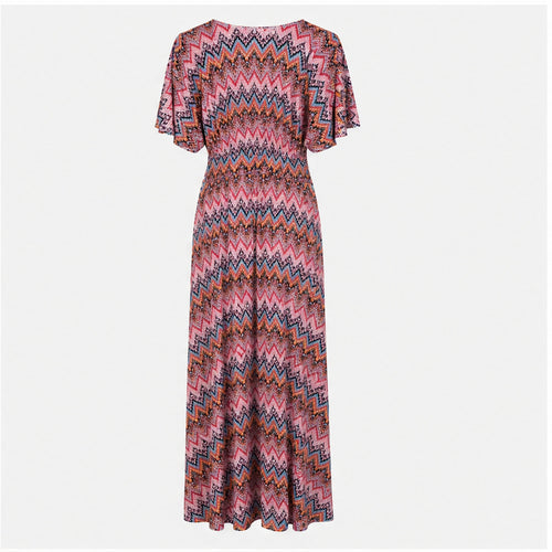 Jimi Fei Paris Roze Zigzag Tie-Dye - achteraanzicht