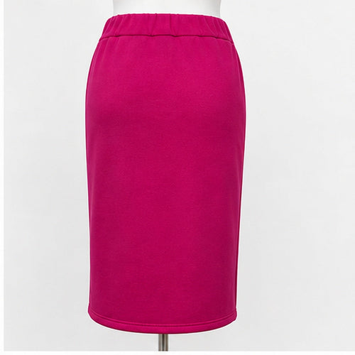 MOOIJ Rok Zachte Stof - Fuchsia - BACK
