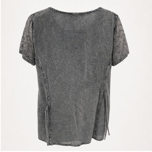 HS Shirt - Meerdere Kleuren - Donkergrijs Borduursel - achteraanzicht