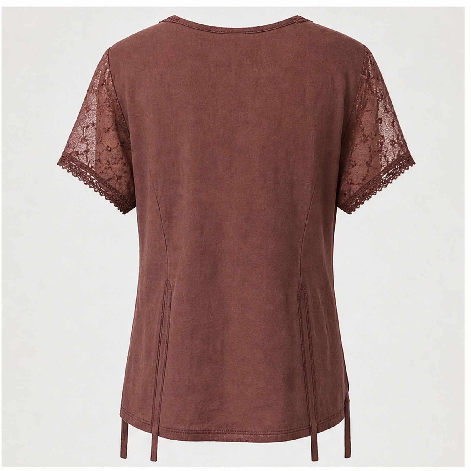 HS Shirt - Meerdere Kleuren - Oudroze Borduursel - achteraanzicht