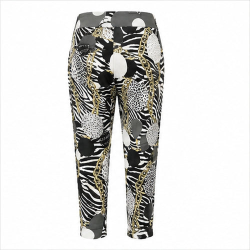 Angelle Milan Black White Animal Chain - achteraanzicht