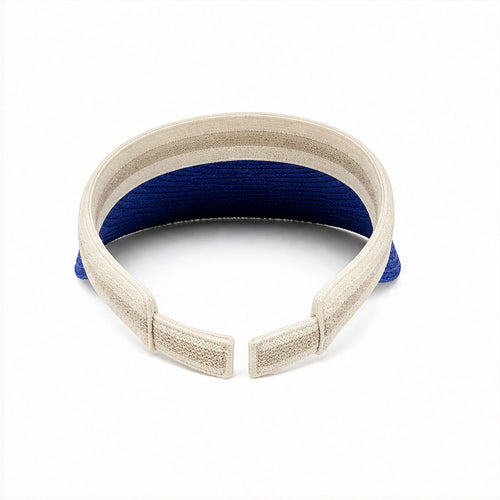 HS Fashion Zonneklep Basic - Blauw - Blauw - back