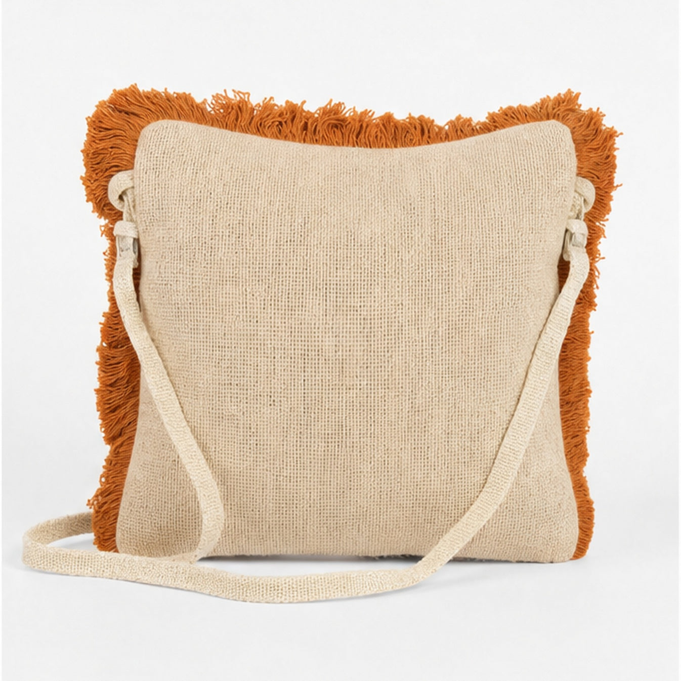 HS crossbody tas Oranje Eye Borduursel - achteraanzicht