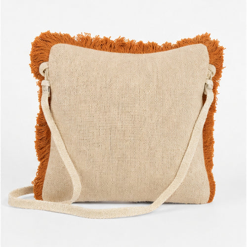 HS crossbody tas Oranje Eye Borduursel - achteraanzicht