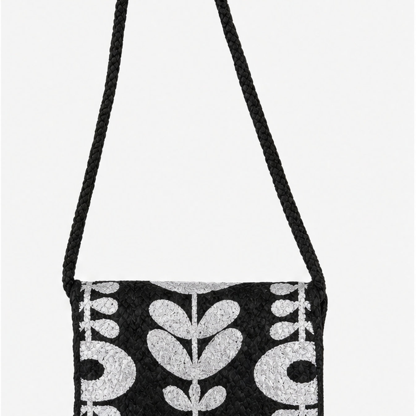 HS crossbody tas Zwart Kralen - achteraanzicht