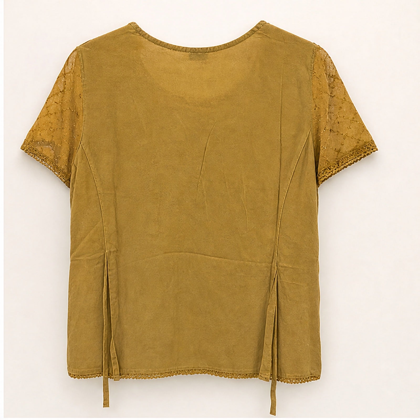 HS Shirt - Meerdere Kleuren - Okergeel Borduursel - achteraanzicht