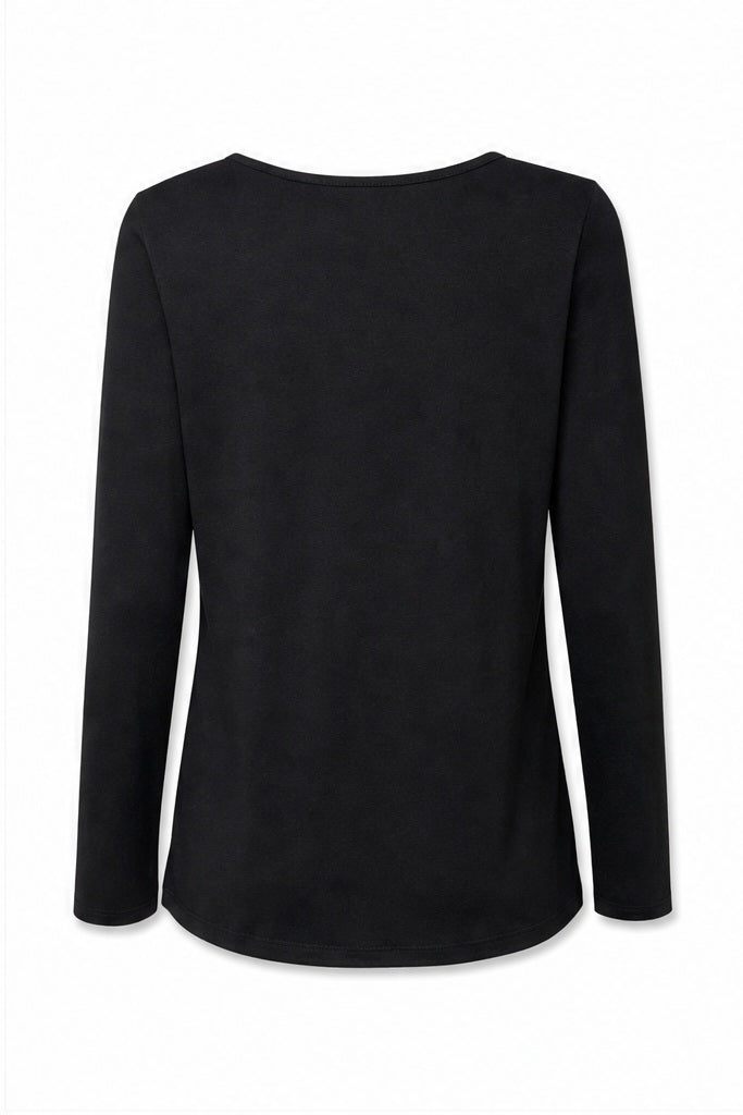 Signature top zwart - Achteraanzicht ghost mannequin