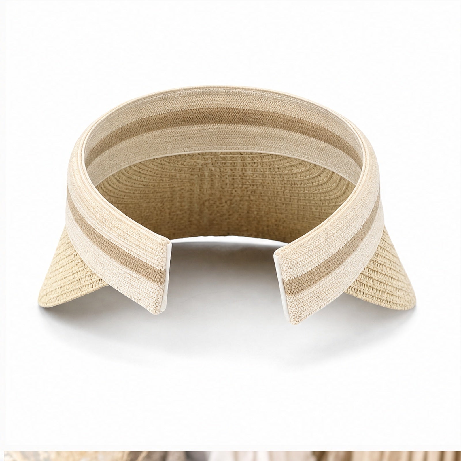 HS Fashion Zonneklep Basic - Beige 09 - Beige - back