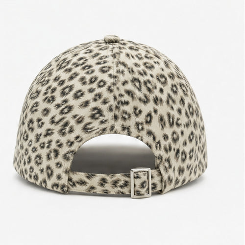 HS petje Wit Leopard Print - achteraanzicht