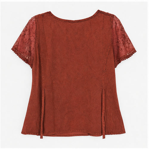 HS Shirt - Meerdere Kleuren - Roest Borduursel - achteraanzicht