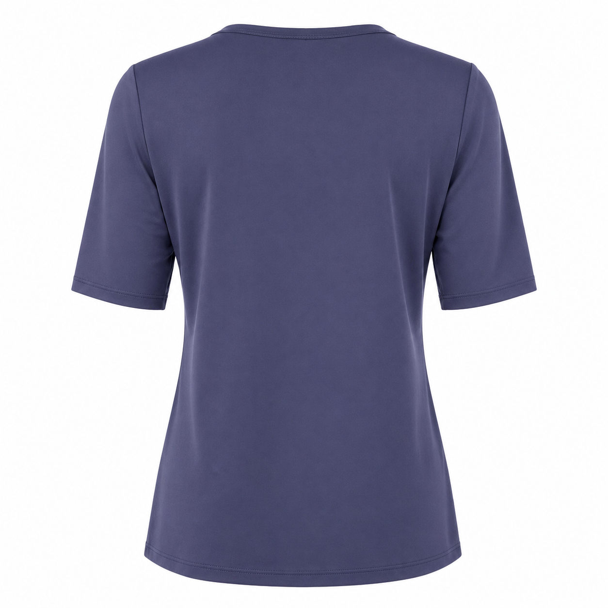 Stella Fiora top blauwgrijs - Achteraanzicht ghost mannequin