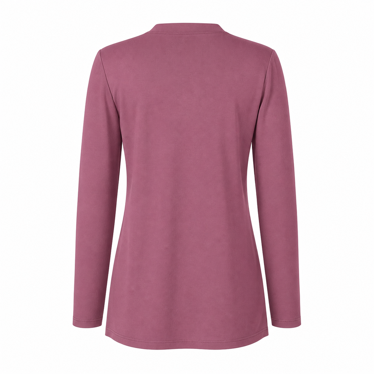 Stella Moretti Top - Mauve Ruffle - Achteraanzicht ghost mannequin