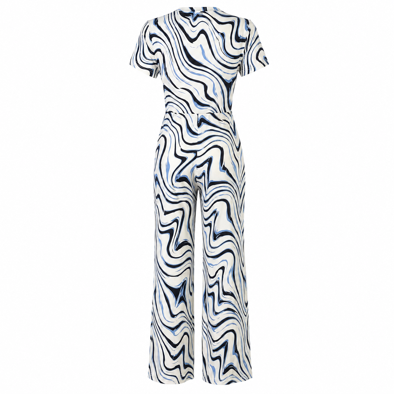By Swan jumpsuit abstract wrap - Achteraanzicht ghost mannequin