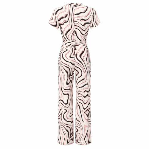 By Swan jumpsuit blush abstract wrap - Achteraanzicht ghost mannequin