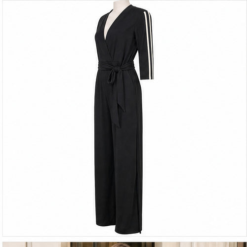 Angelle Milan Jumpsuit - Zwart - zijaanzicht