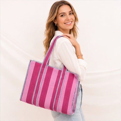 HS Pink Striped - op model