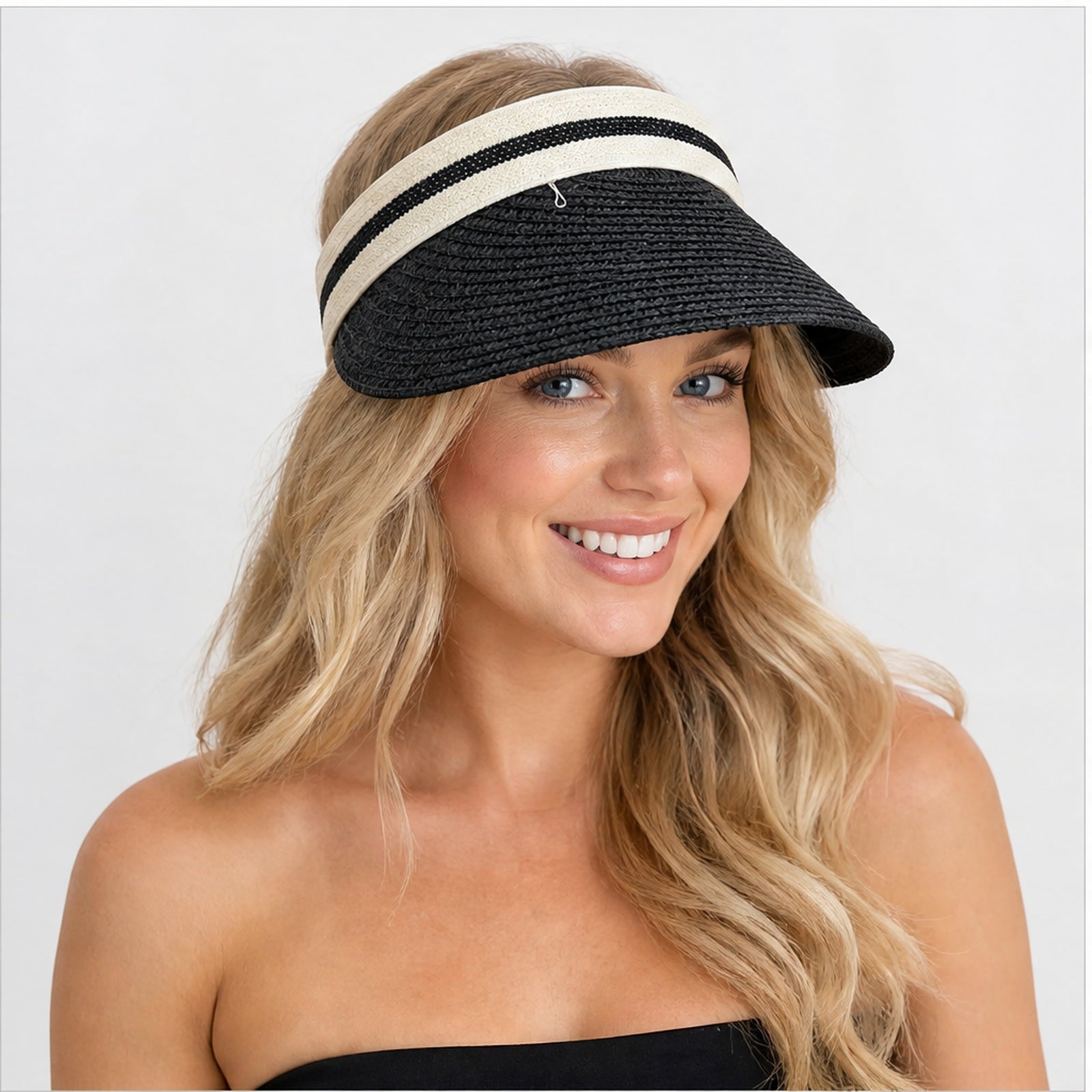 HS Fashion Zonneklep Basic - Bruin 02 - Bruin - on model