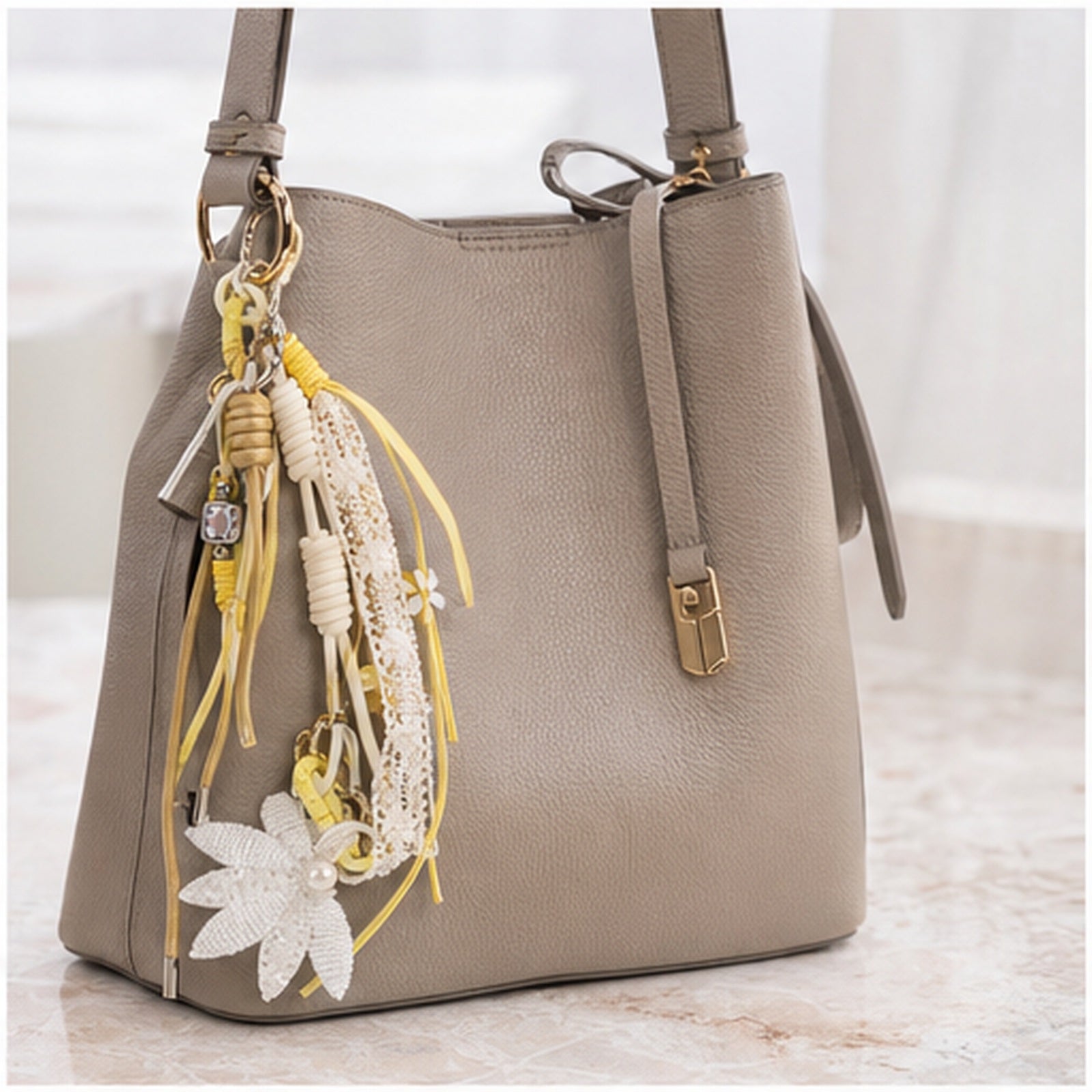 HS Fashion Tassenhanger - Multicolor design 37 - Multicolor design 37 - on model