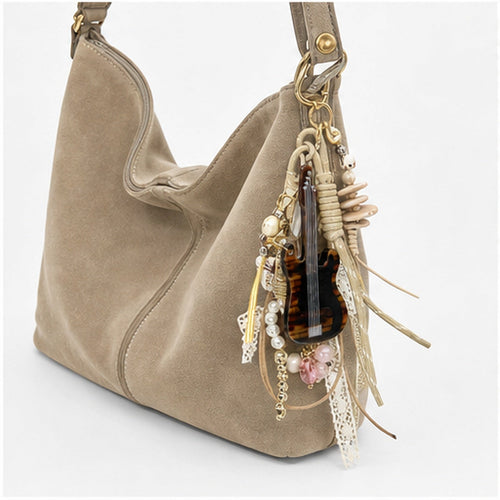 HS Fashion Tassenhanger - Beige design 41 - Beige design 41 - on model