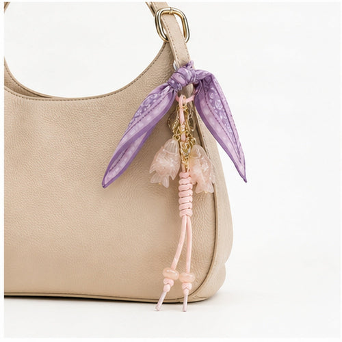 HS Fashion Tassenhanger - Beige design 44 - Beige design 44 - on model
