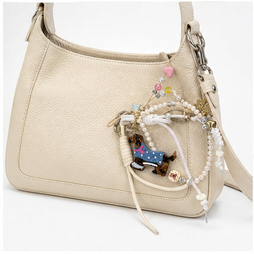 HS Fashion Tassenhanger - Beige design 31 - Beige design 31 - on model